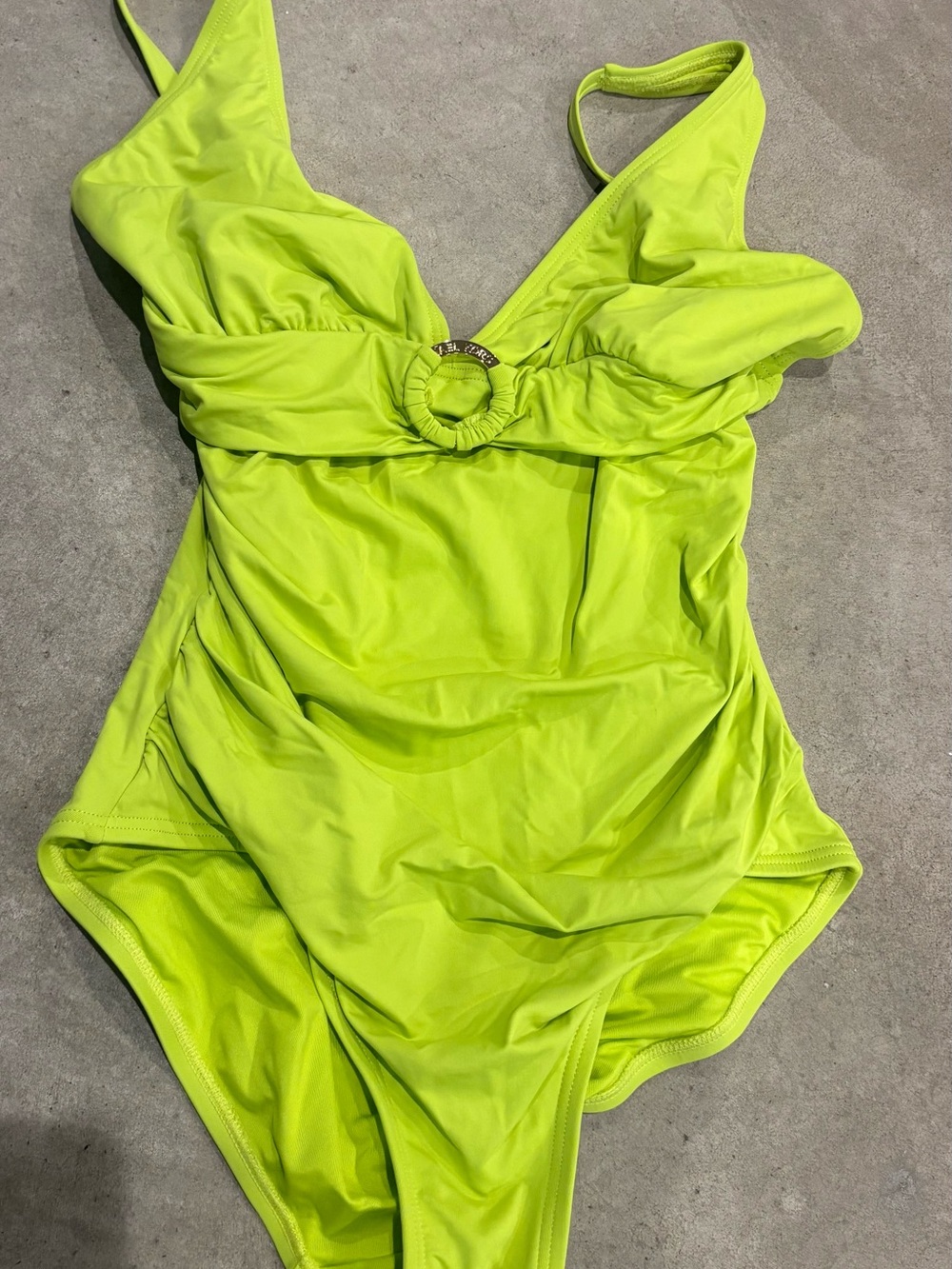 Women’s Michael Kors Neon Lime One-Piece Swimsuit Size 10